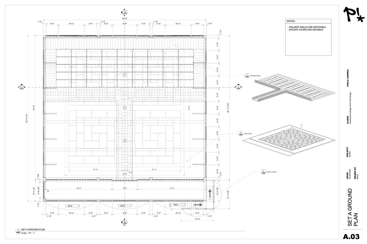 Ground Plan - set design interpretation for film based on AKIRA design package for Thesis Project
