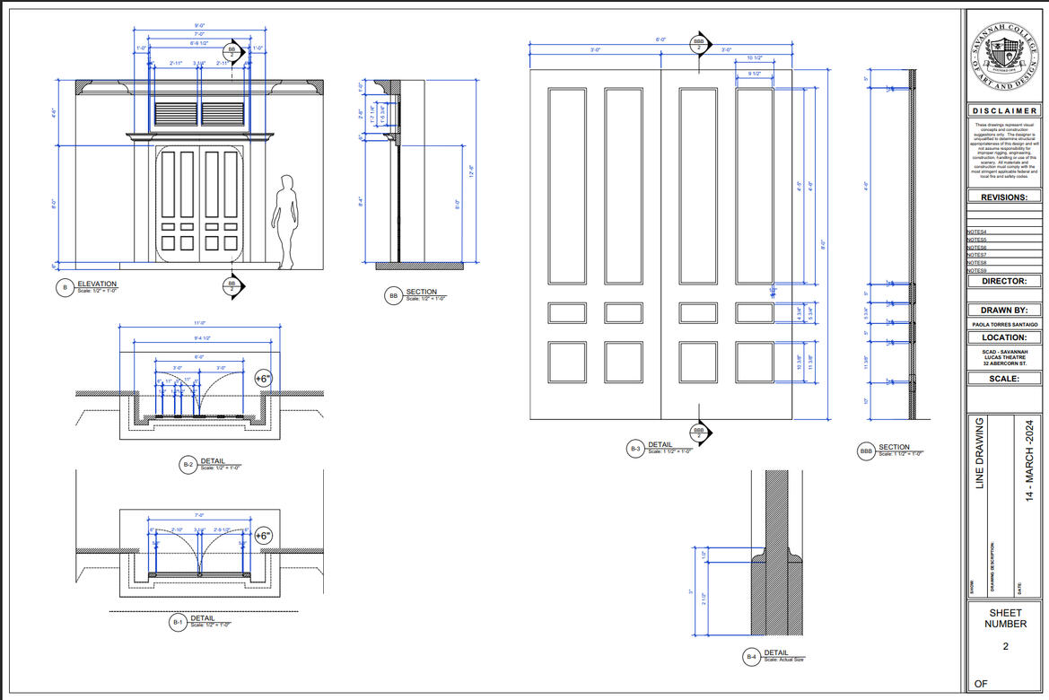 conceptual drafting for theatre