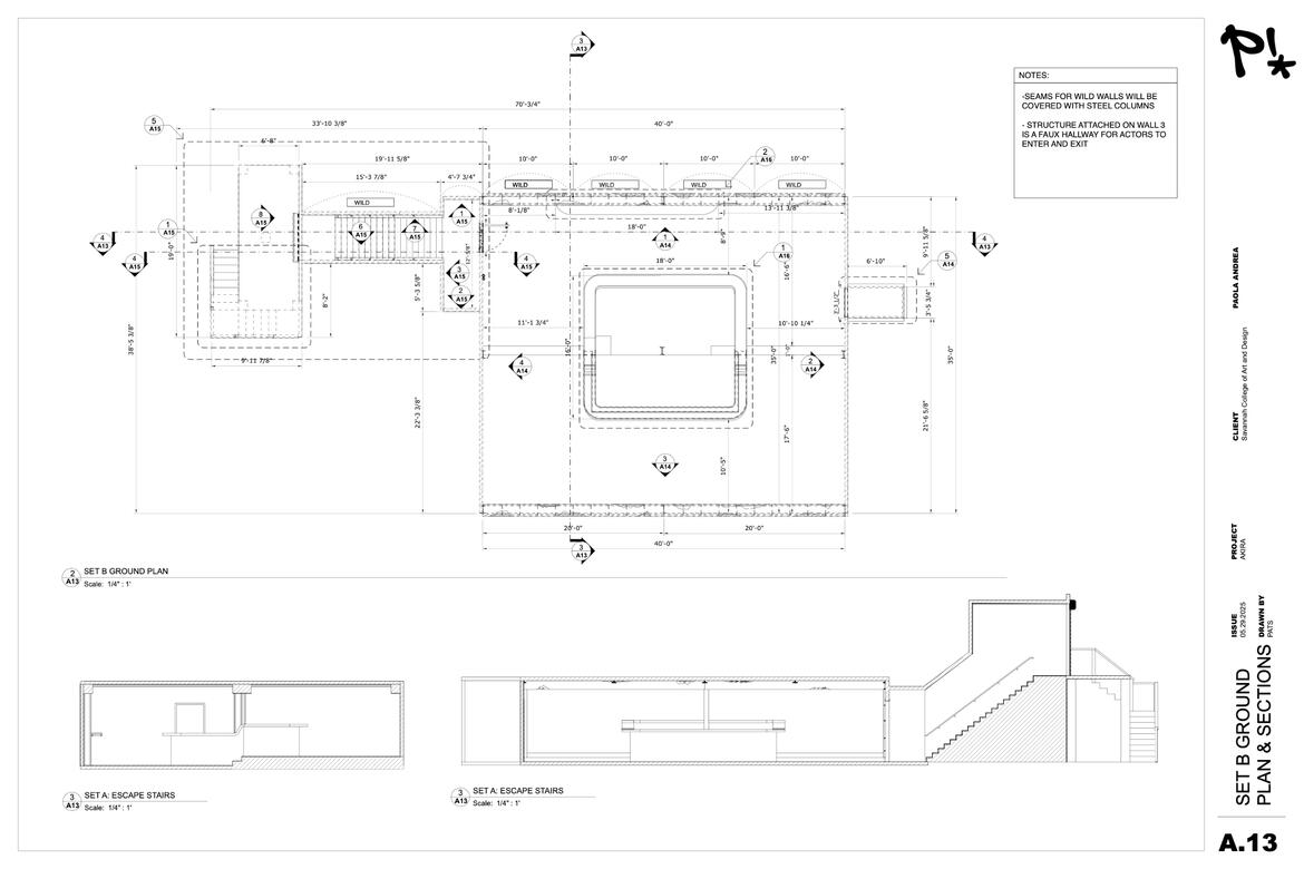 Ground Plan - set design interpretation for film based on AKIRA design package for Thesis Project