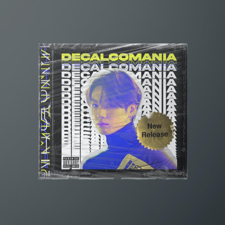 CD Jewel Case mock-up concept design based on JungKook of BTS