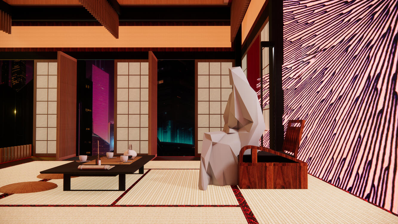 UntitledLady Miyako's Temple (Throne) - set design interpretation for film based on AKIRA design package for Thesis Project
