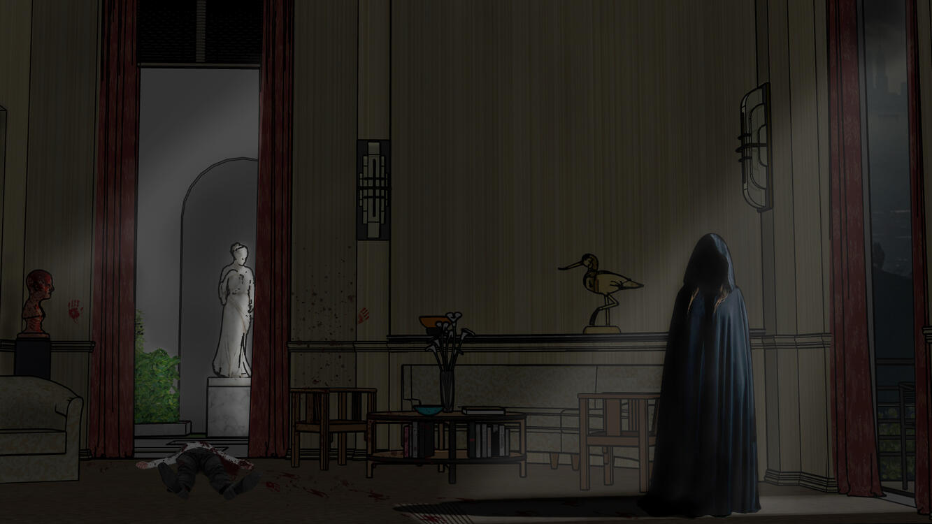 horror film conceptual illustration